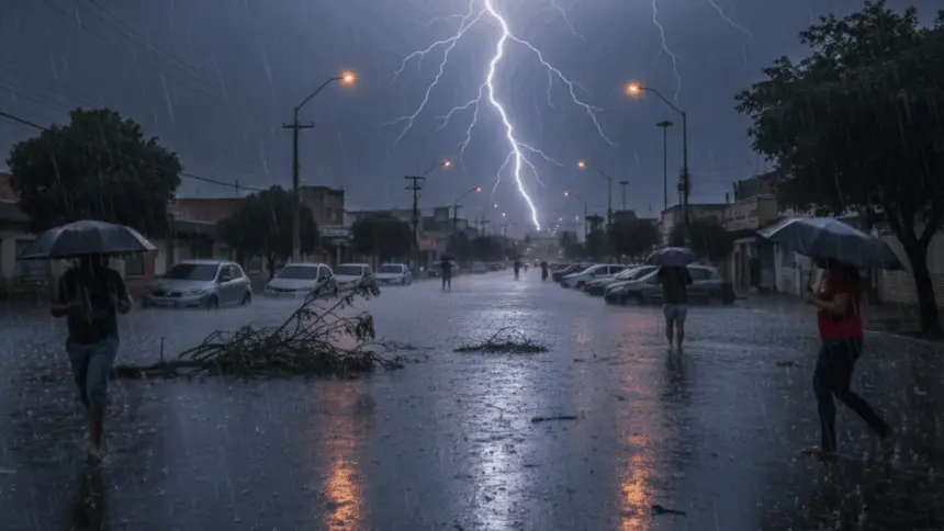 INMET emite alerta de chuvas intensas para Goianésia