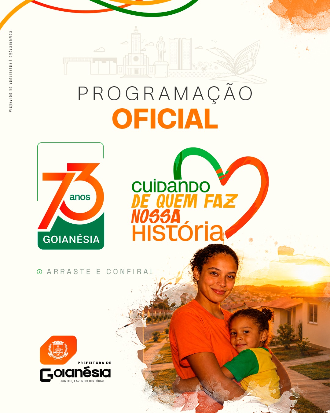 Programa 1.000 Moradias, parceria com a UniRV para o novo hospital e Pecuária para Todos são destaques dos 73 anos de Goianésia